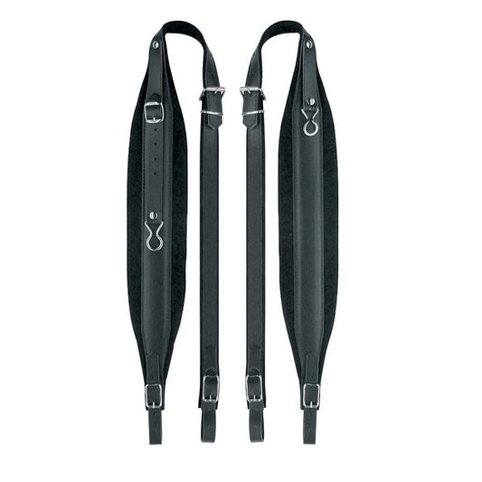 Boston 80XCV Set curele acordeon 120 bași, 109–114 × 8 cm, piele, negru