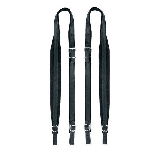 Boston 45XLV Set curele acordeon 120 bași, 102–107 × 4,5 cm, piele naturală, catifea, negru