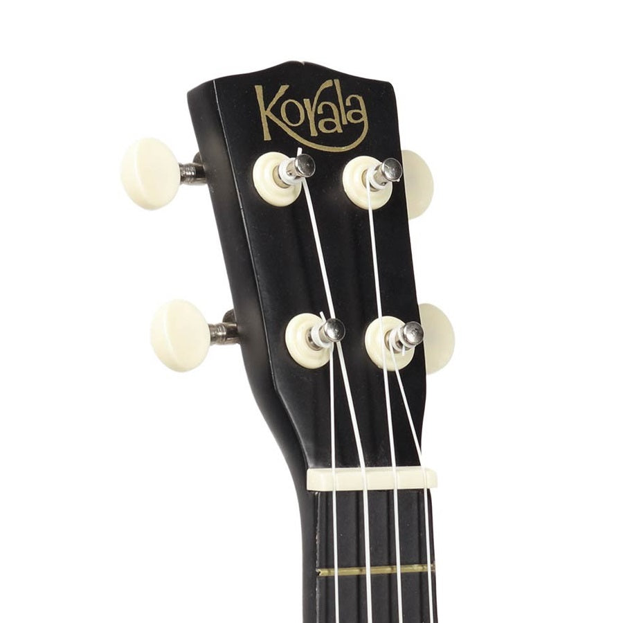 Korala UKS15BK – Set ukulele sopran, 3 pene, negru mat (fără husă)
