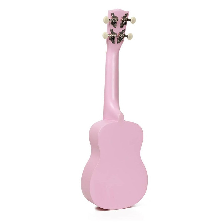 Korala UKS15PK – Set ukulele sopran, 3 pene, roz mat (fără husă)