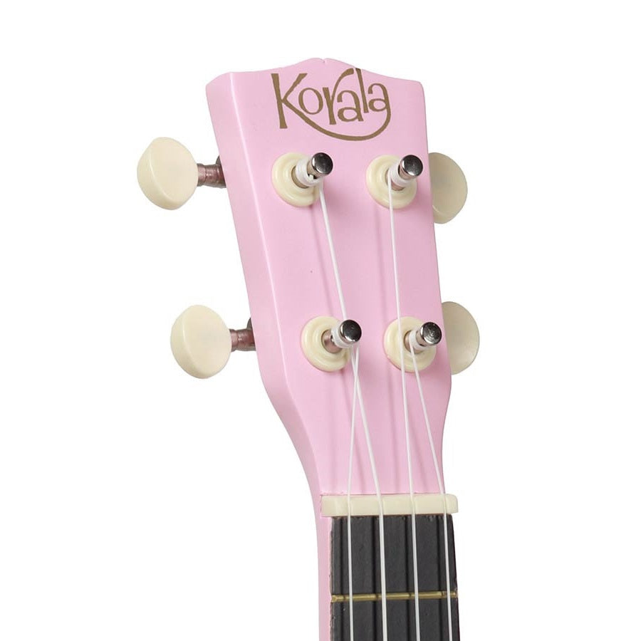 Korala UKS15PK – Set ukulele sopran, 3 pene, roz mat (fără husă)