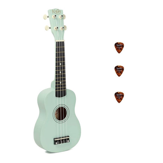 Korala UKS15LBU Set ukulele sopran, 3 pene, albastru deschis mat (fără husă)