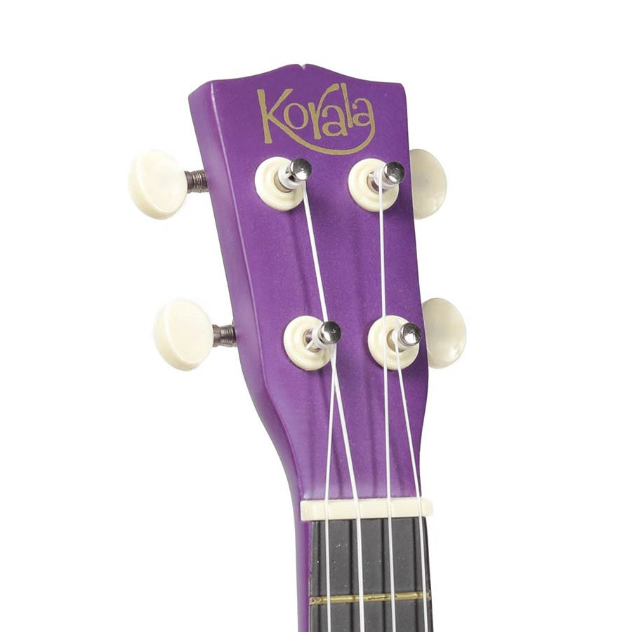 Korala UKS15PU – Set ukulele sopran, 3 pene, mov mat (fără husă)