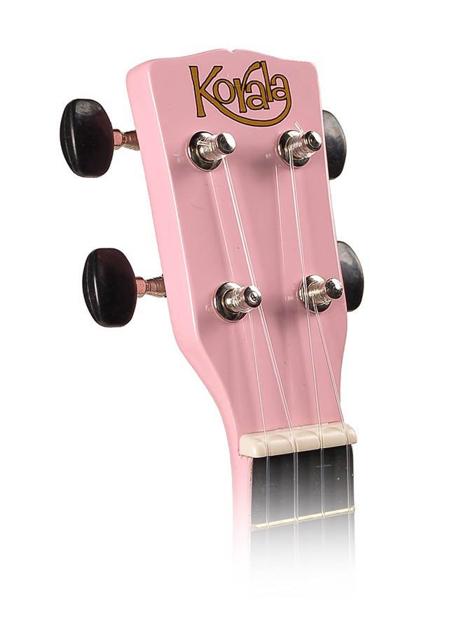 Korala UKS30PK Set ukulele sopran, lemn de tei, roz, cu husă
