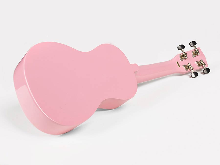 Korala UKS30PK Set ukulele sopran, lemn de tei, roz, cu husă