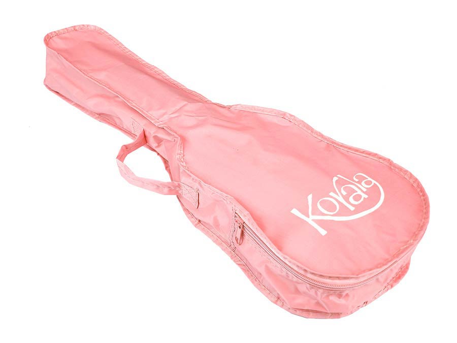 Korala UKS30PK Set ukulele sopran, lemn de tei, roz, cu husă