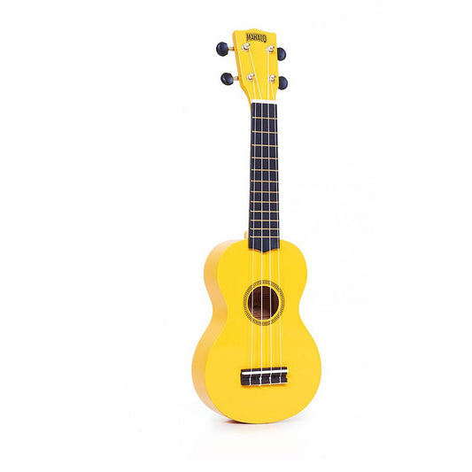 Mahalo MR1YW – Set ukulele sopran Rainbow Series, galben, cu husă