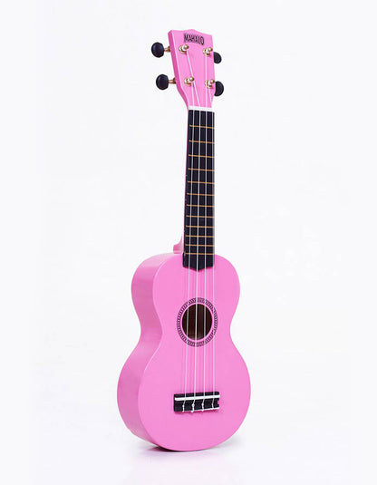 Mahalo MR1PK – Set ukulele sopran Rainbow Series, roz, cu husă