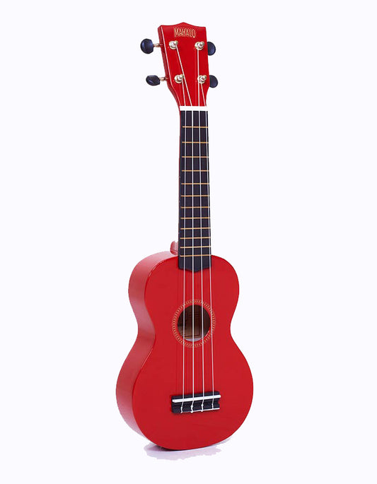 Mahalo MR1RD – Set ukulele sopran Rainbow Series, roșu, cu husă