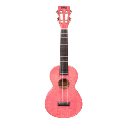 Mahalo ML2CP – Set ukulele concert, seria Island, finisaj roz Coral Pink, cu husă și 3 pene