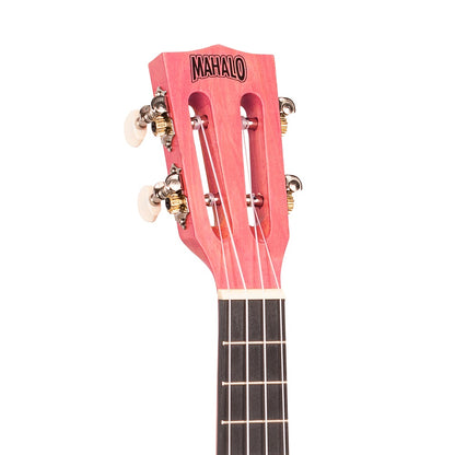 Mahalo ML2CP – Set ukulele concert, seria Island, finisaj roz Coral Pink, cu husă și 3 pene