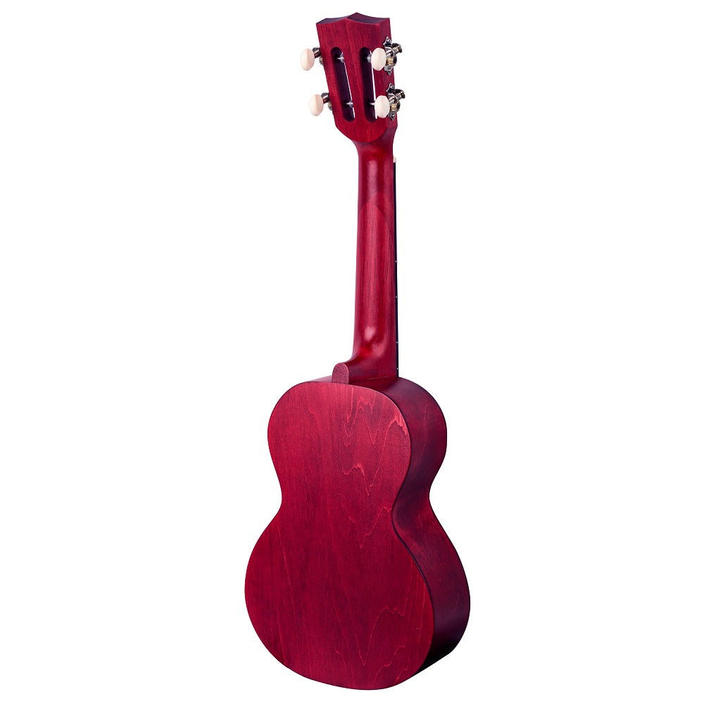 Mahalo ML2CR – Set ukulele concert, finisaj roșu Cherry Red, 3 pene, cu husă