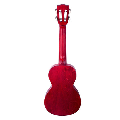 Mahalo ML2CR – Set ukulele concert, finisaj roșu Cherry Red, 3 pene, cu husă