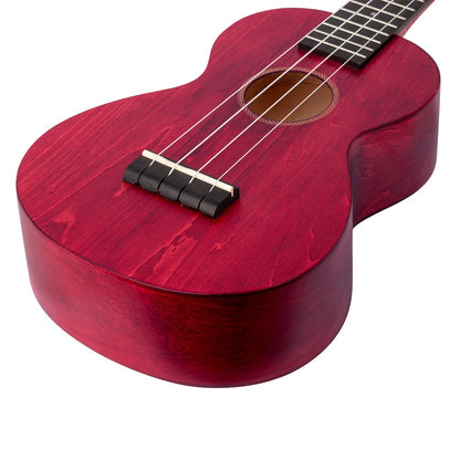 Mahalo ML2CR – Set ukulele concert, finisaj roșu Cherry Red, 3 pene, cu husă