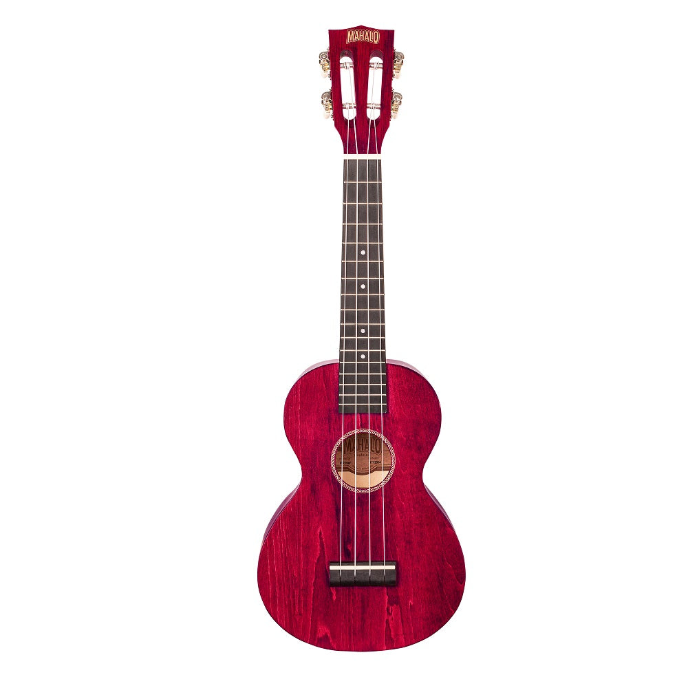 Mahalo ML2CR – Set ukulele concert, finisaj roșu Cherry Red, 3 pene, cu husă