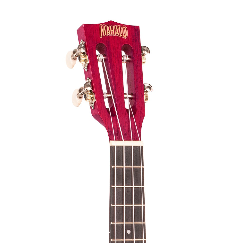 Mahalo ML2CR – Set ukulele concert, finisaj roșu Cherry Red, 3 pene, cu husă