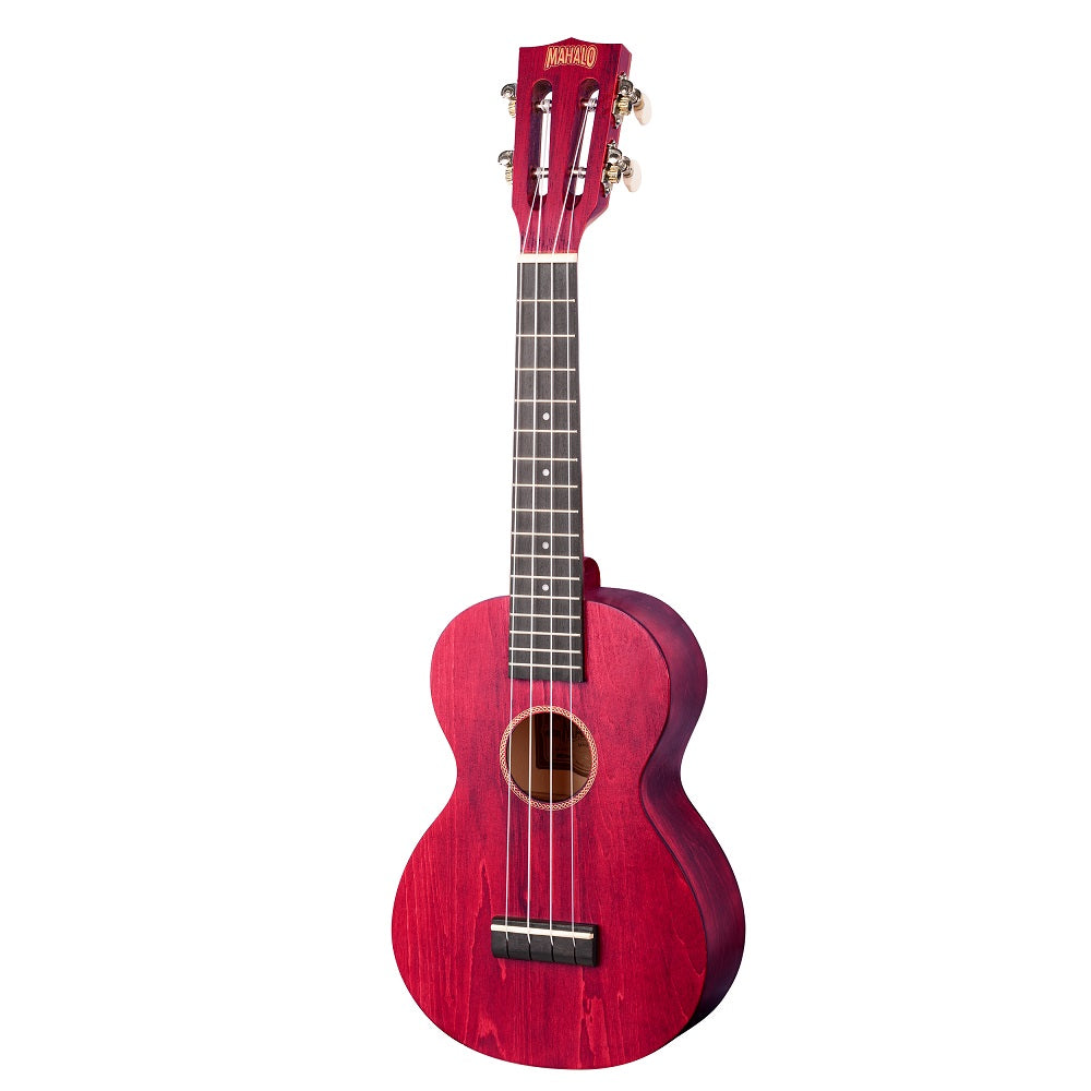 Mahalo ML2CR – Set ukulele concert, finisaj roșu Cherry Red, 3 pene, cu husă