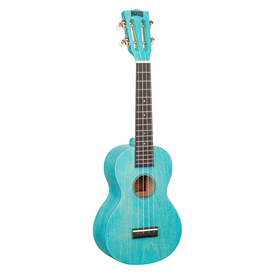 Mahalo ML2AB Ukulele concert, albastru deschis mat, husă