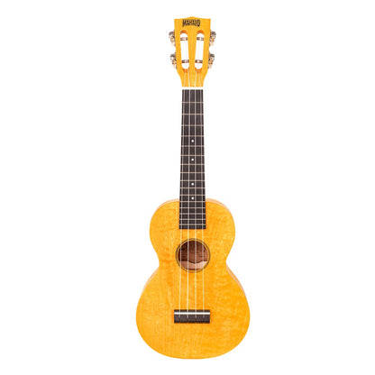 Mahalo ML2SF – Set ukulele concert, finisaj galben Sunflower, 3 pene, cu husă