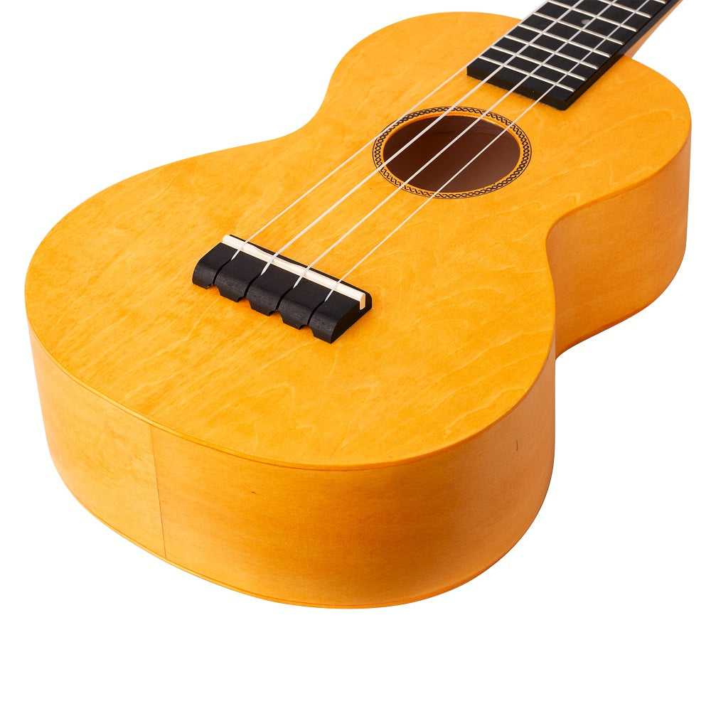 Mahalo ML2SF – Set ukulele concert, finisaj galben Sunflower, 3 pene, cu husă