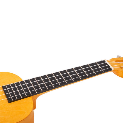 Mahalo ML2SF – Set ukulele concert, finisaj galben Sunflower, 3 pene, cu husă