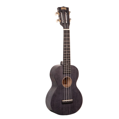 Mahalo ML2SH – Set ukulele concert, finisaj negru Smoke Haze, 3 pene, cu husă