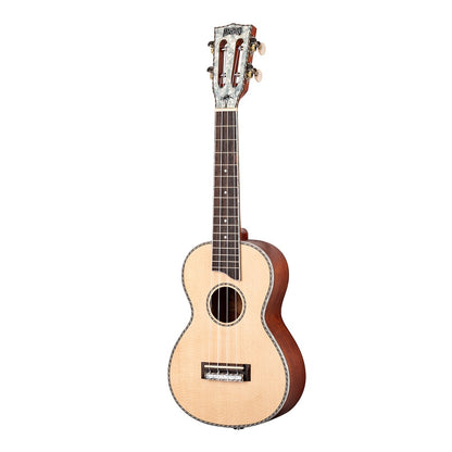 Mahalo MP2E – Set ukulele concert electro-acustic, 3 pene, finisaj natur Pearl, cu husă