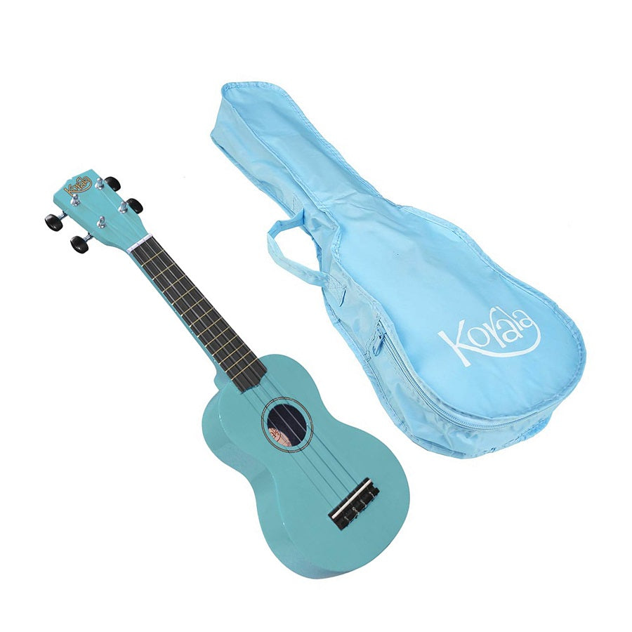 Korala UKS30LBU – Set ukulele sopran, 4 corzi, cu husă