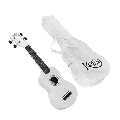 Korala UKS30WH – Set ukulele sopran, 4 corzi, cu husă