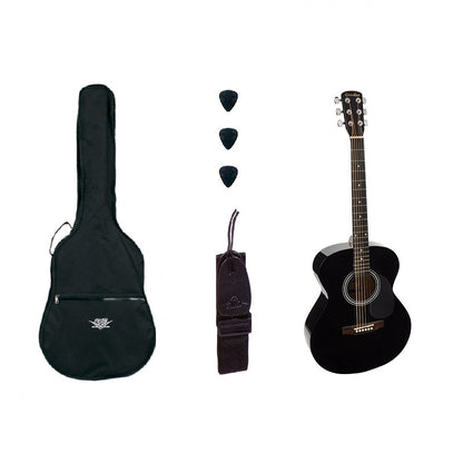 Nashville GSA60BKBasic1 Set chitară acustică auditorium, negru