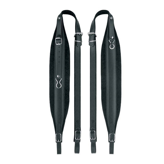 Boston 100XCV – Set 2 curele pentru acordeon, 120 bași+, piele cu căptușeală de catifea