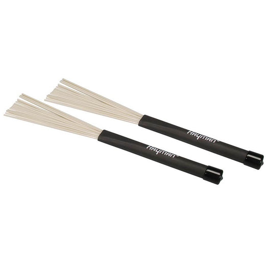 Hayman BRH5WN Perii pentru percuție retractabile, mâner cauciucat negru, fire din nailon alb
