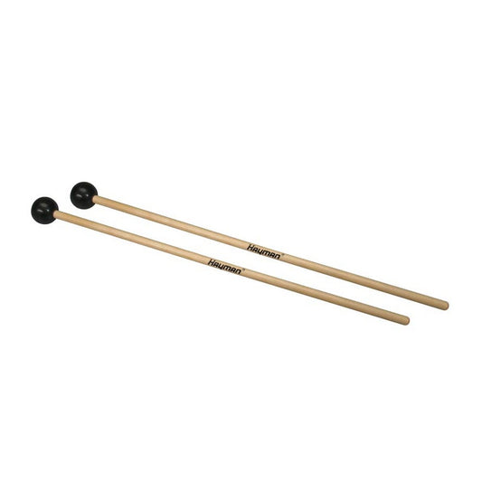Hayman XM1 Pereche bețe de xilofon, lungime 380 mm, mâner din arțar, cap cauciuc moale 30 mm, negru