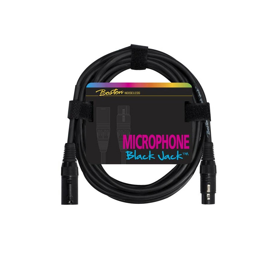 Boston MC2205 Cablu microfon Black Jack, XLR mamă + XLR tată, 5 metri, negru