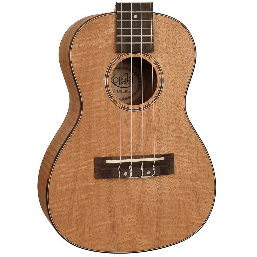 Korala UKC310 – Ukulele concert din seria Performer, corp integral din okoume flamed, cu chei de chitară