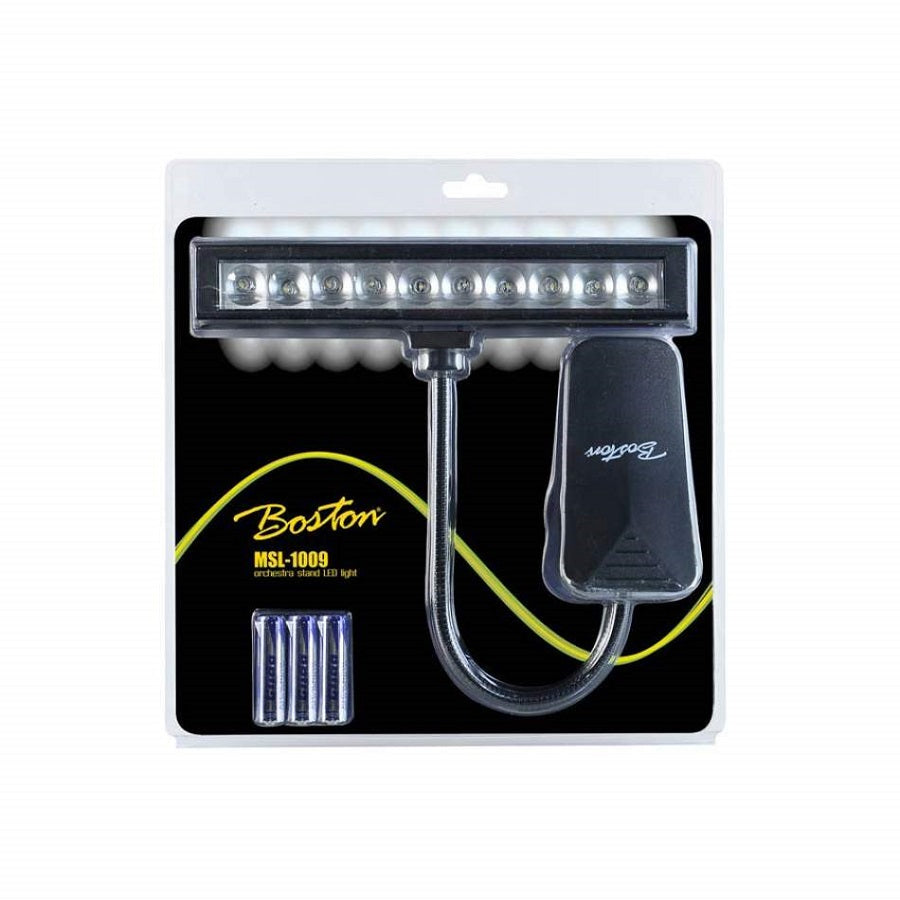 Boston MSL1009 Lampă LED pupitru orchestral, model XL, clemă, negru