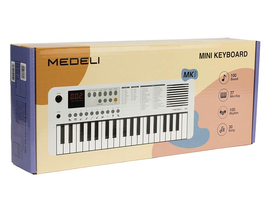 Medeli MK1WH Orgă electronică 37 clape mini