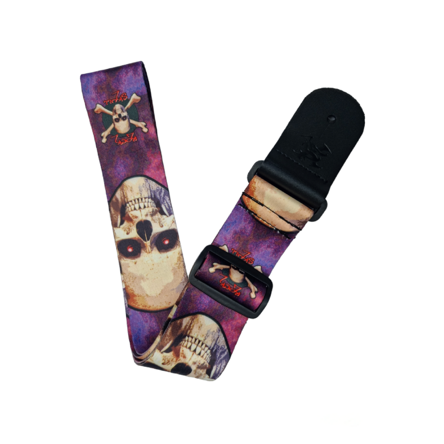 SX GSP2SK Curea chitară, lighting skull