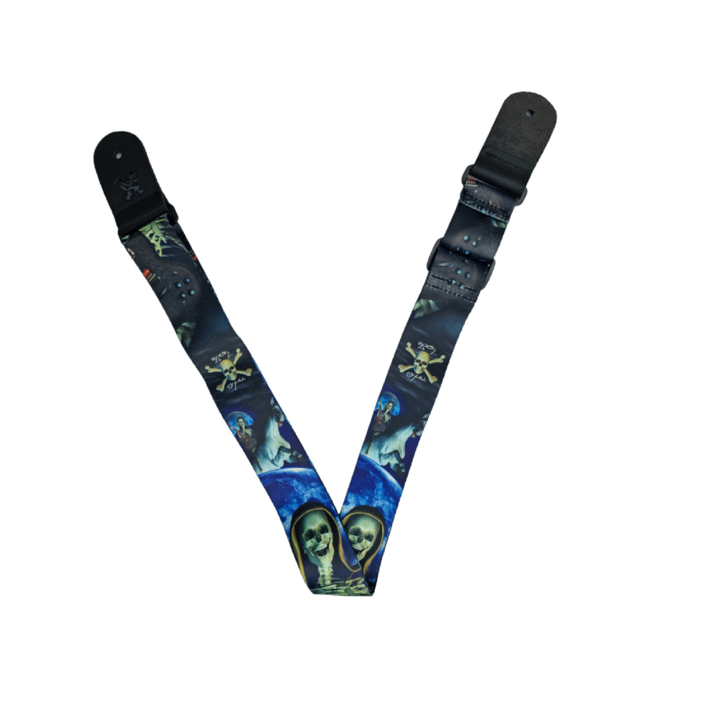 SX GSP2MSK Curea chitară, moon skull