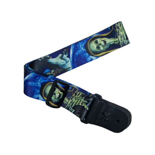 SX GSP2MSK Curea chitară, moon skull