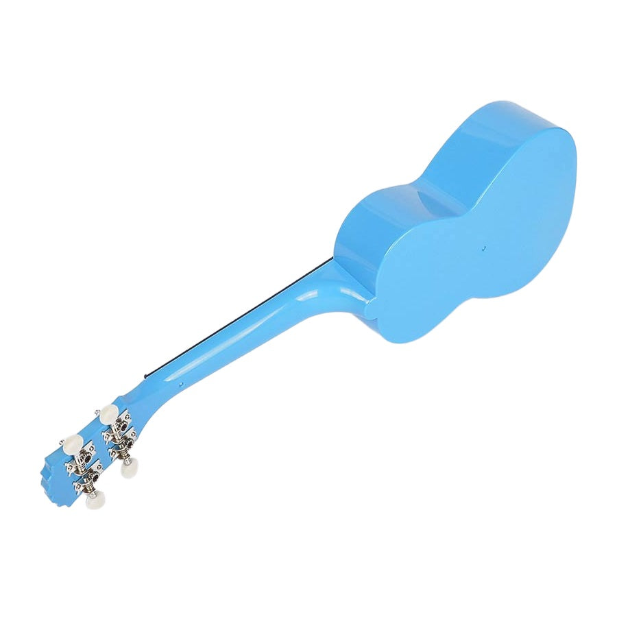 Korala PUC20LBU – Ukulele concert din policarbonat, albastru deschis, spate cu camere acustice