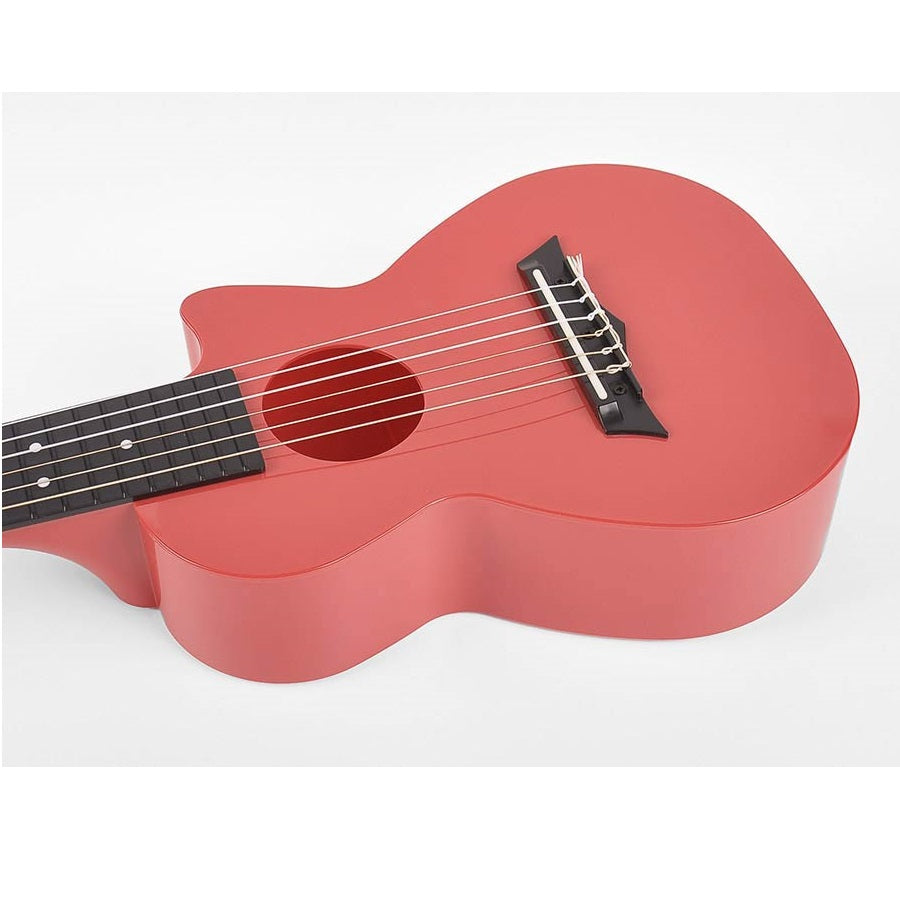Korala PUG40RD – Set ukulele (guitarlele), policarbonat, roșu, 69 cm, cu 3 pene