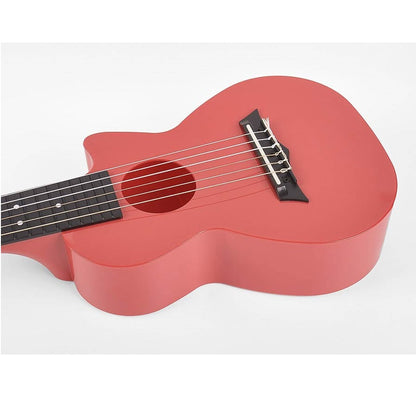 Korala PUG40RD – Set ukulele (guitarlele), policarbonat, roșu, 69 cm, cu 3 pene
