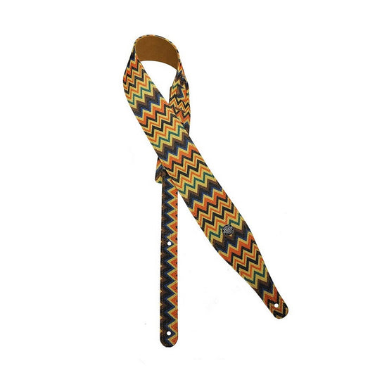 Gaucho GST24007 Curea chitară dungi neon zigzag