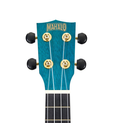 Mahalo MS1TBU Ukulele Slimline sopran, albastru, husă