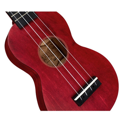 Mahalo MS1TRD Ukulele Slimline sopran, rosu, husă