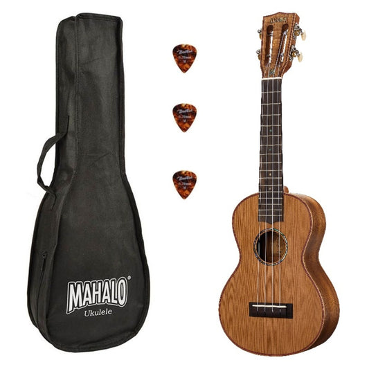 Mahalo MM2 Ukulele concert, finisaj natur, husă