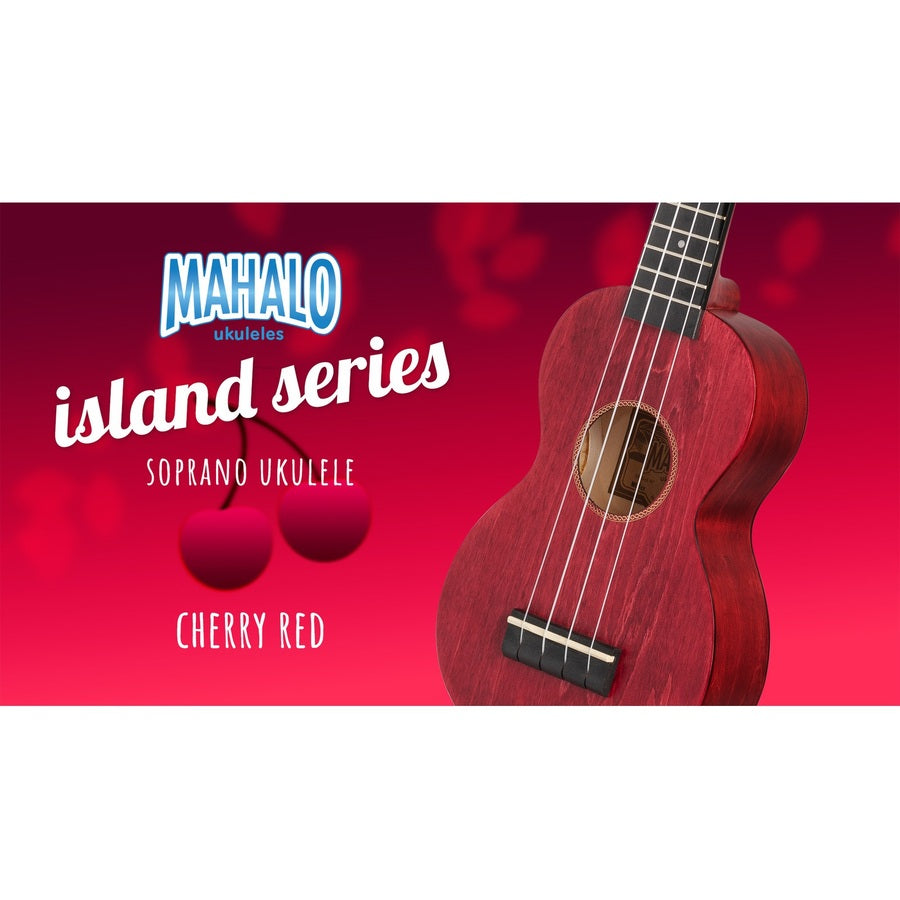 Mahalo ML1CR Ukulele sopran, finisaj Cherry Red, husă