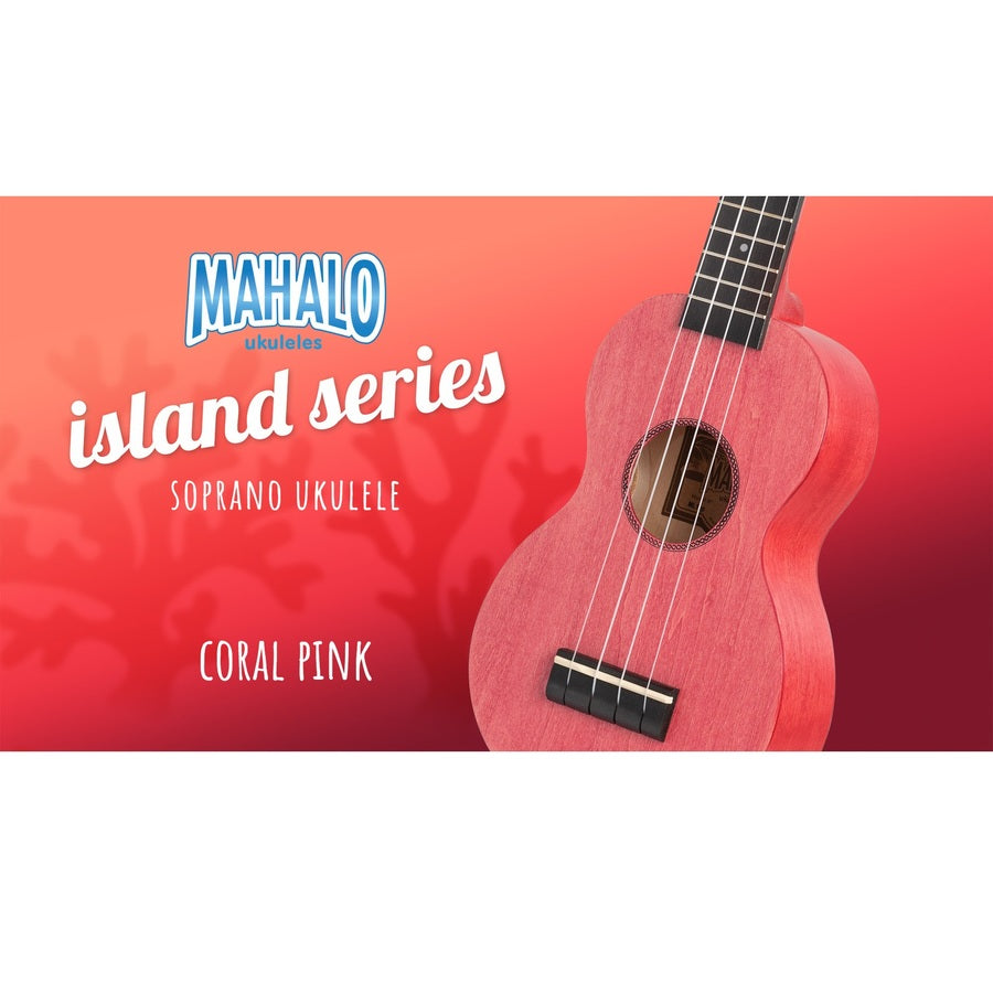 Mahalo ML1PC Ukulele sopran, roz coral, husă