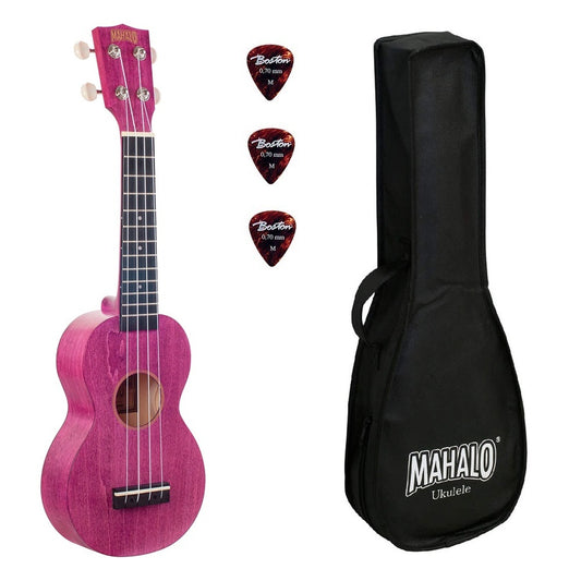 Mahalo ML1BC Ukulele sopran, finisaj Berry Crysh, husă